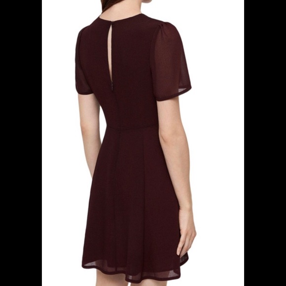 All Saints Lucia V-Neck Short Sleeve Dress Size 6 - Picture 2 of 9